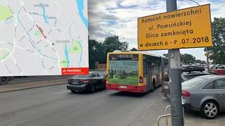 Kolejny etap remontu Powsińskiej