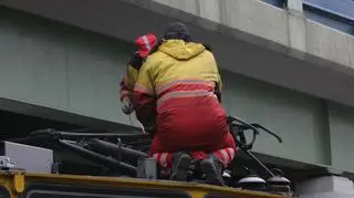 Awaria tramwajowa na rondzie Starzyńskiego