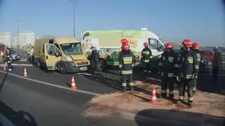 Wypadek na moście Łazienkowskim