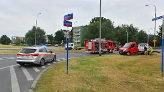 Wypadek z udziałem autobusu na Marywilskiej 