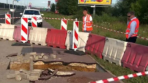 Ścieżka zapadła się pod rowerzystą