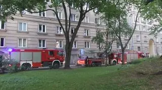 Pożar w bloku przy Andersa
