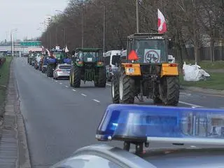 Rolnicy odjechali w asyście policji