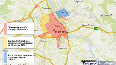 Płatne parkowanie na Pradze? "Samochody spoza Warszawy"