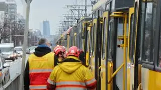 Zderzenie dwóch tramwajów w alei Krakowskiej