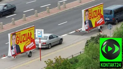 Guział na bilbordach. Namawia do udziału w referendum