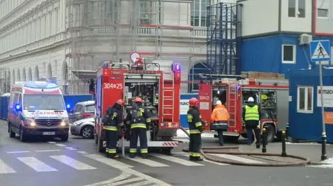 Pożar na tyłach hotelu Europejskiego