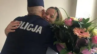 A job well done was sealed with a hug