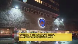 Zerwało część dachu w Centrum Zdrowia Dziecka