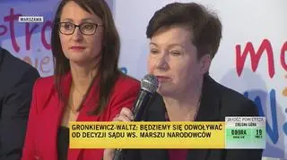 Gronkiewicz-Waltz o marszach 11 listopada