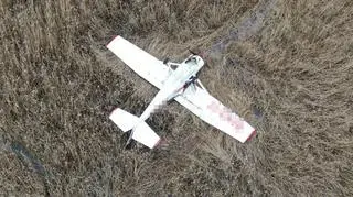 Samolot Cessna 150 spadł w rejonie ulicy Kadetów