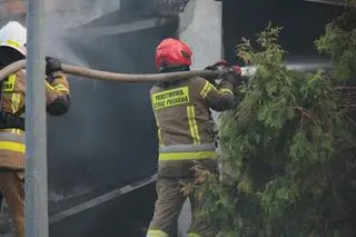 Pożar domu w Józefosławiu