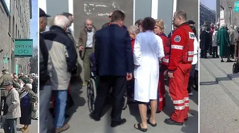 Godziny w kolejce, płacz i omdlenia przed przychodnią