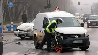 Zderzenie dwóch volkswagenów