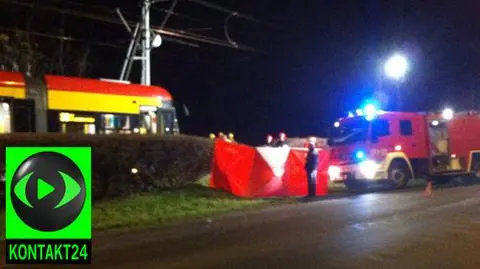 Mężczyzna zginął pod tramwajem. "Przechodził w niedozwolonym miejscu"