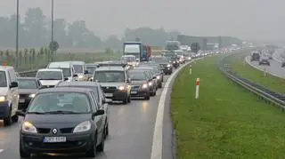 Zderzenie na autostradzie A2