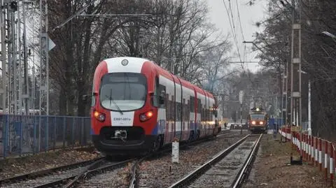 Pasażerowie zmienili pociągi WKD