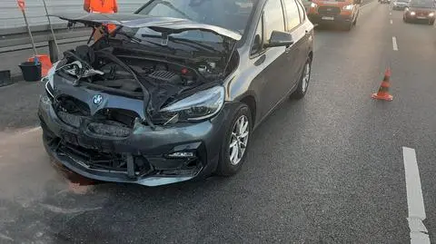 Kolizja przy węźle Opacz. Utrudnienia na obwodnicy