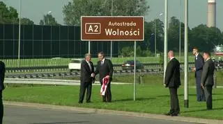 Uroczystości nadania Autostradzie A2 symbolicznej nazwy "Autostrada Wolności"