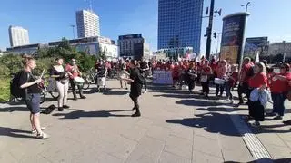 Protest pracowników sądów i prokuratur