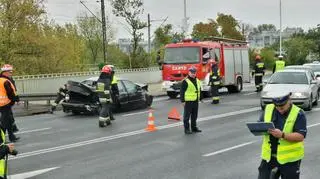 Wypadek na moście Gdańskim