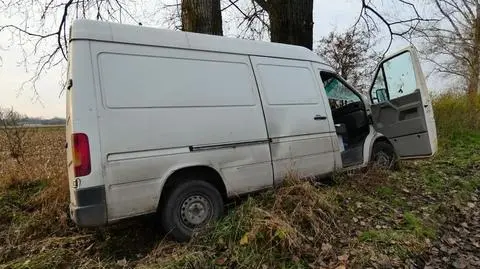 Bus uderzył w drzewo. "Kierowca w stanie nietrzeźwości"