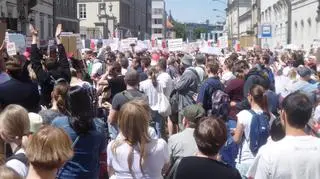 Protest przed Ministerstwem Zdrowia