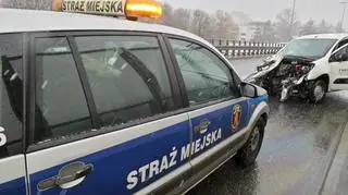 Kolizja na trasie Siekierkowskiej