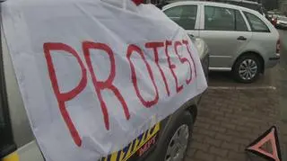 Protest taksówkarzy