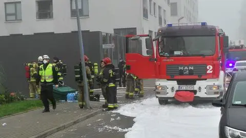 Akcja strażaków na Górczewskiej