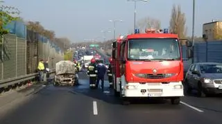 Pożar w al. Prymasa Tysiąclecia