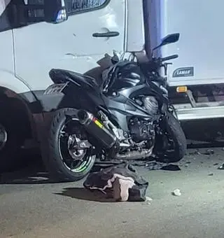 Wypadek z udziałem motocyklisty w Jankach 