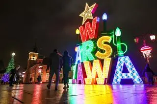 Iluminacja świąteczna w Warszawie 