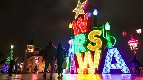 Iluminacja świąteczna w Warszawie 