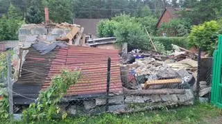 Zniszczony budynek