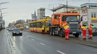 Korek tramwajowy w Al. Jerozolimskich