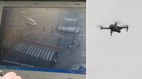 Nad skrzyżowaniem dron, za rogiem patrol drogówki. Mandaty w nowym stylu 