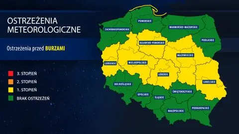 Wieczorem zagrzmi w Warszawie