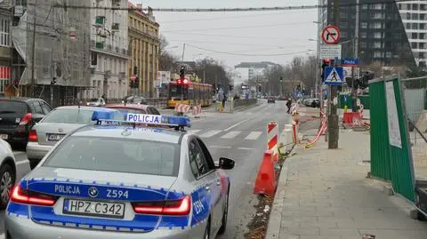 Interwencja policjanta przy Wolskiej