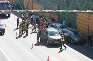 Zderzenie pięciu aut na S8