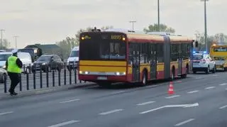 Zderzenie z autobusem miejskim na S8