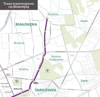 Trasa tramwajowa na Białołękę