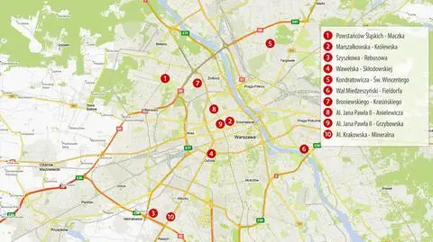 Niebezpieczne skrzyżowania w Warszawie. Policja podsumowuje