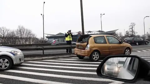 Mała kolizja na Łazienkowskiej. Wyjątkowo spokojny poranek