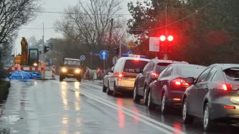 Mały mostek, duży korek między Ursynowem a Wilanowem