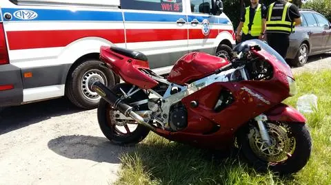 Wypadek z udziałem motocyklisty na Targówku