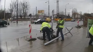 Przygotowania do zwężenia Woronicza