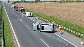 Wypadek na krajowej "siódemce"