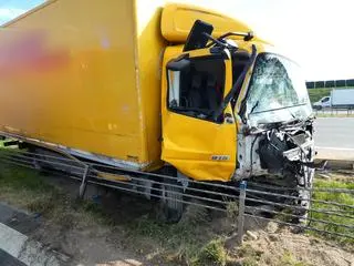 Wypadek na Południowej Obwodnicy Warszawy
