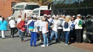 Protest pielęgniarek w Warszawie